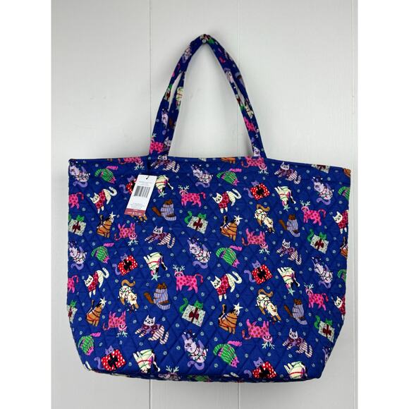Vera Bradley Catnip Christmas Essential Grand Tote, NWT - Picture 6 of 6